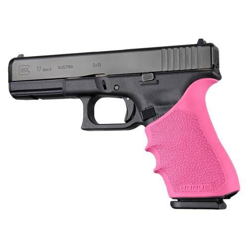 Hogue HandAll Beavertail Grip Sleeve for Glock 17 Gen 1/2/5 Pink