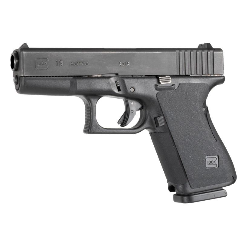 Hogue Wrapter Rubber Adhesive Grip for Glock Gen 1-2 Models 19 23 32 - Black