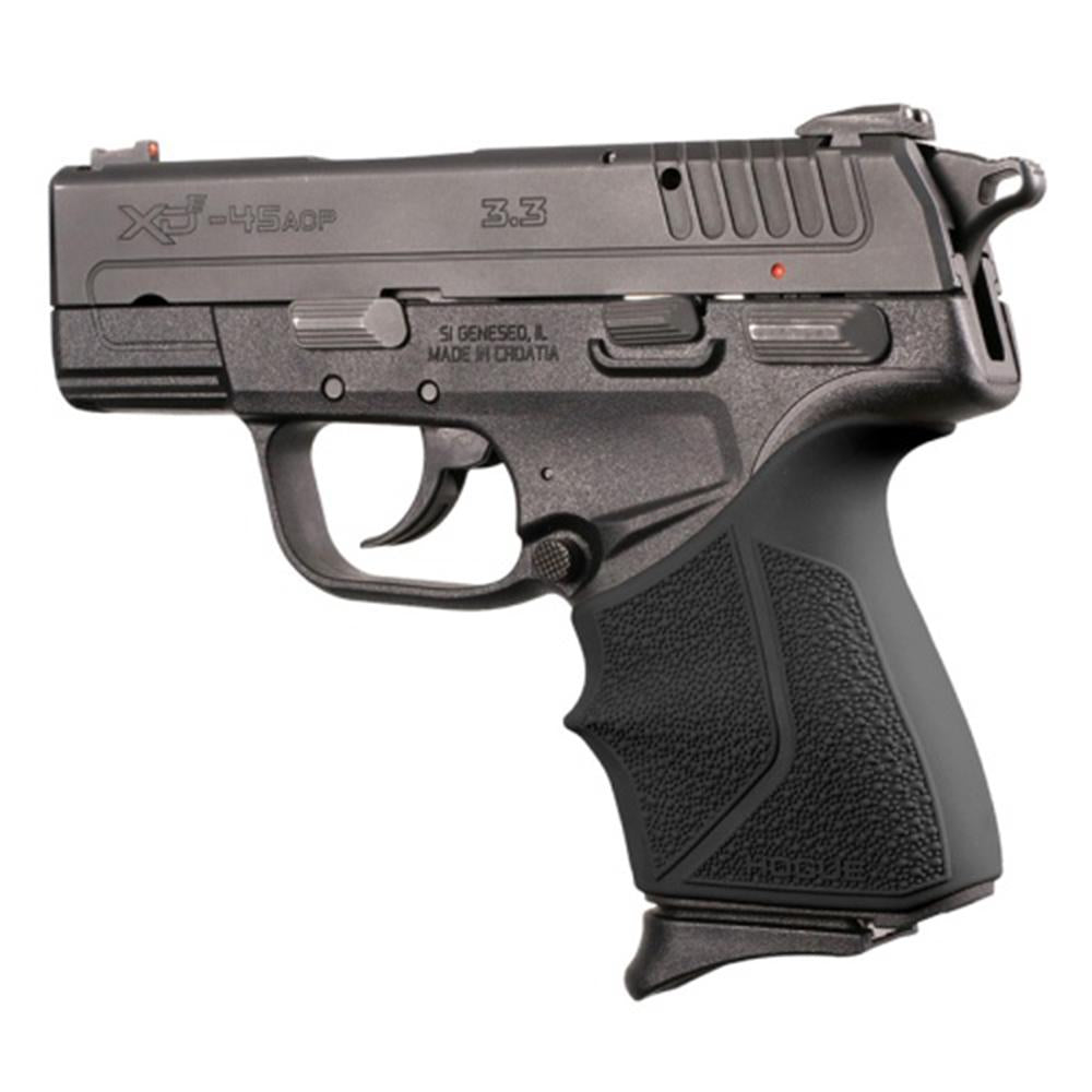 Hogue Handall Beavertail Grip Sleeve for Springfield XD-E 9mm and 45 ACP Black