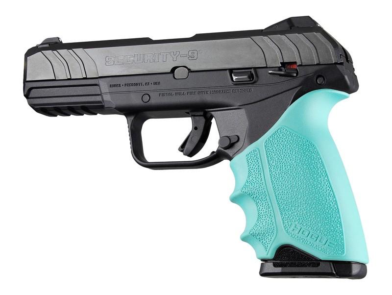 Hogue HandAll Beavertail Grip Sleeve for Ruger Security 9 Aqua