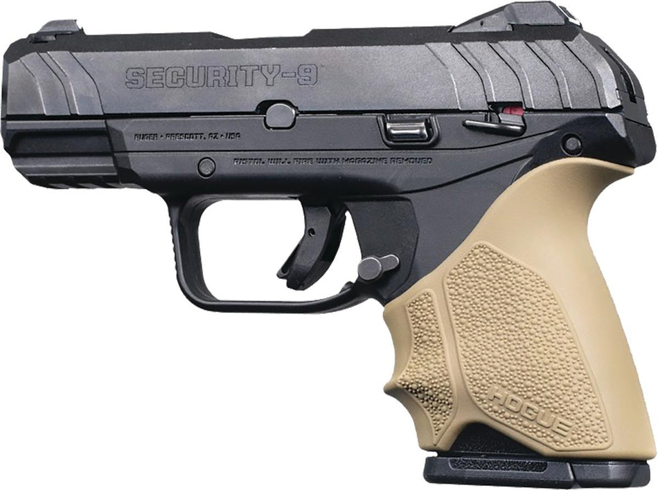 Hogue HandAll Beavertail Grip Sleeve for Ruger Security 9 Compact - FDE