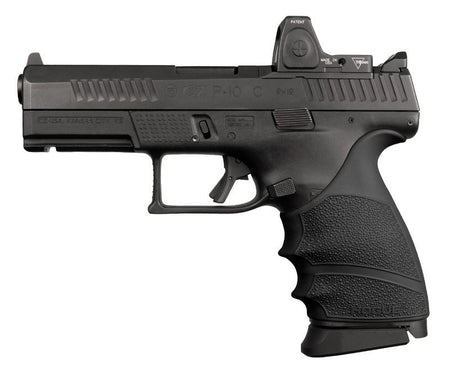 Hogue HandAll Beavertail Grip Sleeve for CZ P-10 Compact 9mm Black