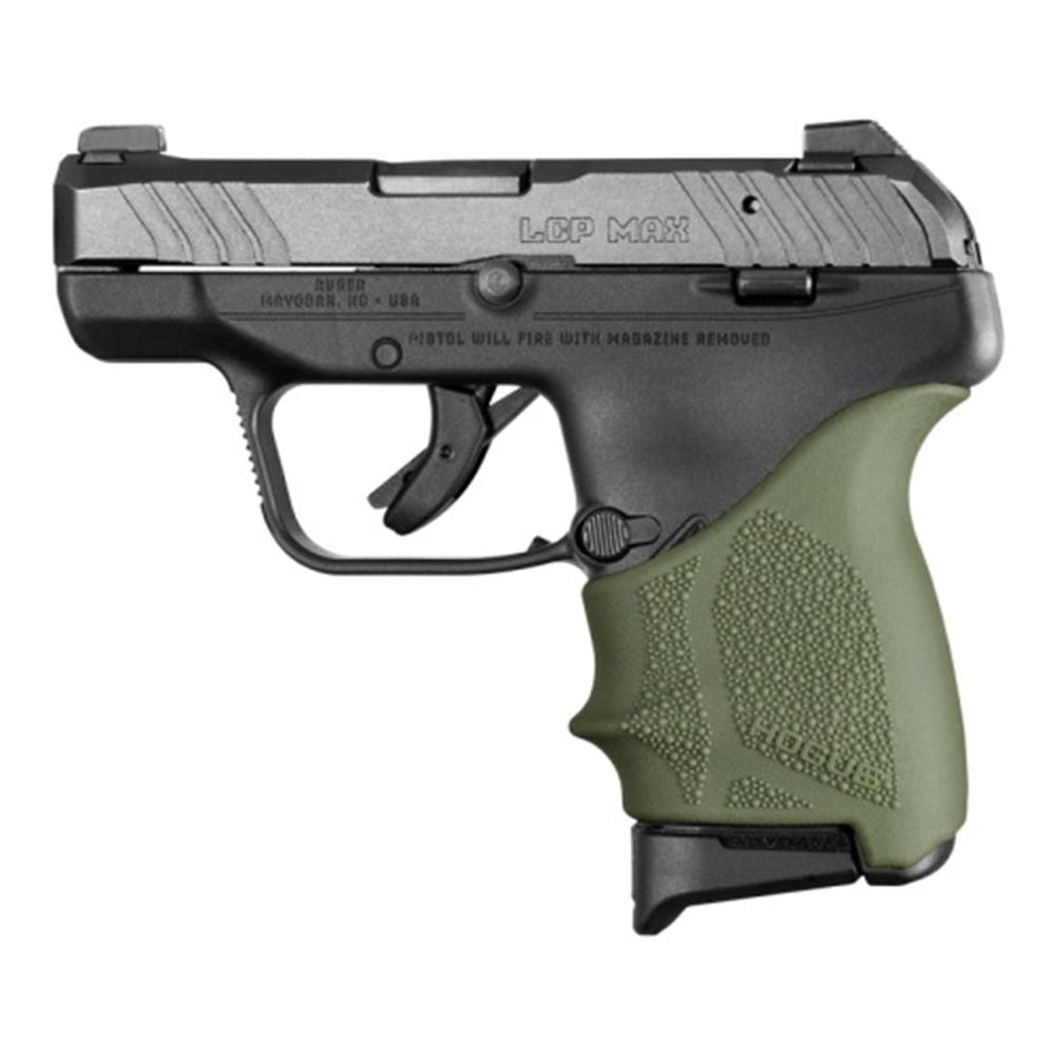 Hogue HandAll Beavertail Grip Sleeve for Ruger LCP Max OD Green