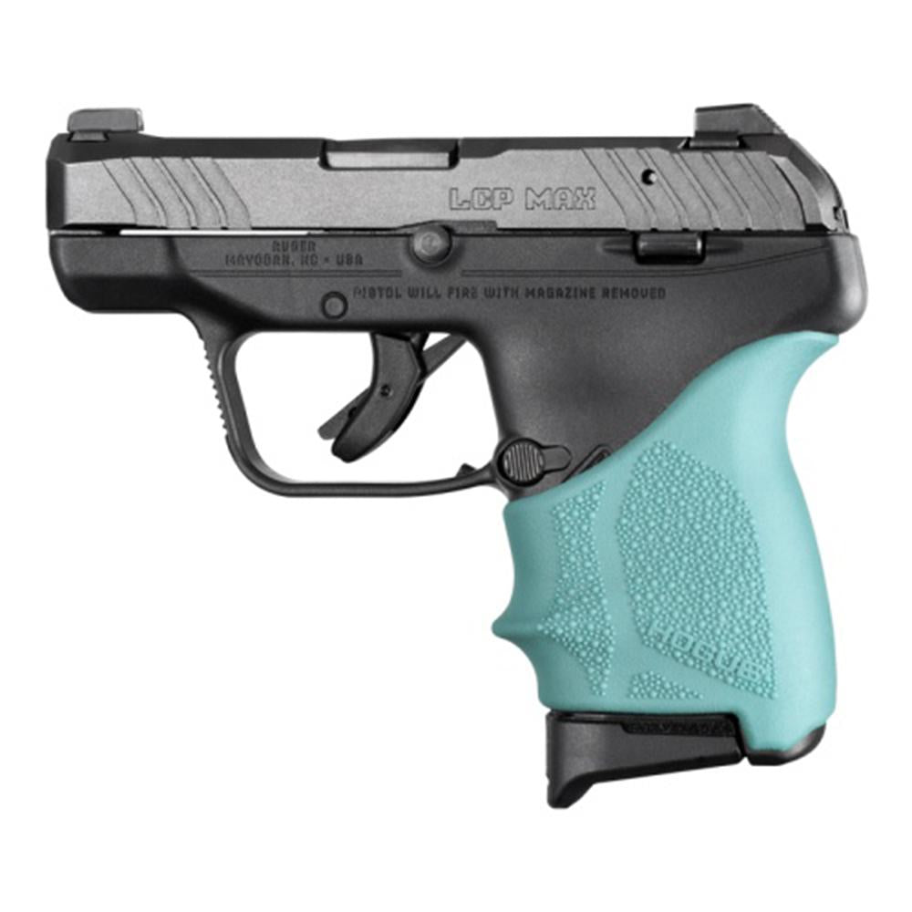 Hogue HandAll Beavertail Grip Sleeve for Ruger LCP Max Aqua