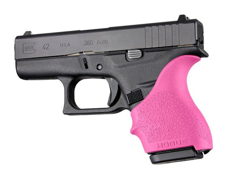 Hogue HandAll Beavertail Grip Sleeve for Glock 42/43 - Pink