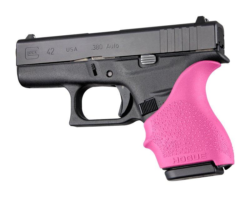 Hogue HandAll Beavertail Grip Sleeve for Glock 42/43 - Pink