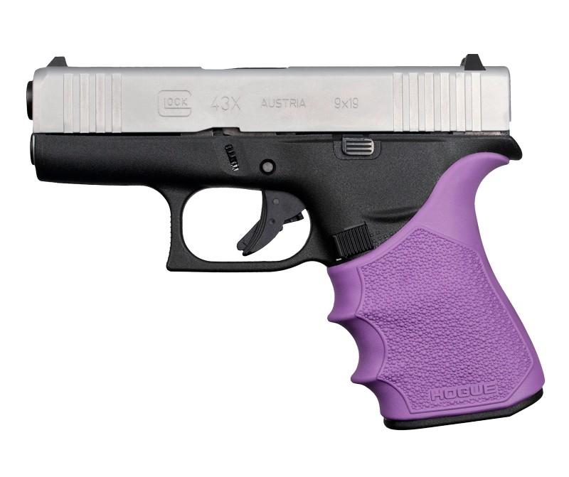 Hogue HandAll Beavertail Grip Sleeve for Glock 43X 48 - Purple
