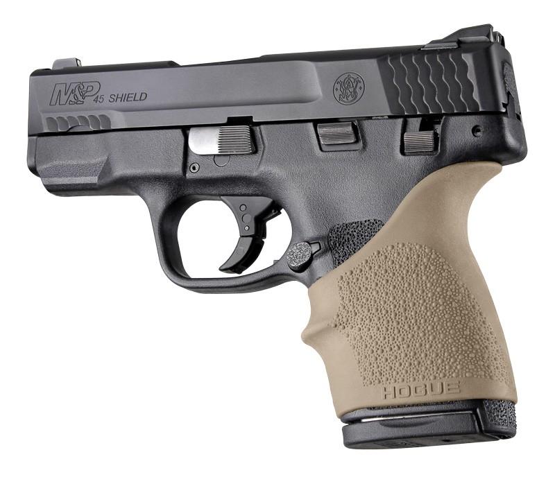 Hogue HandALL Beavertail Grip Sleeve S&W M&P Shield 45/Kahr P9/P40/CW9/CW40 FDE