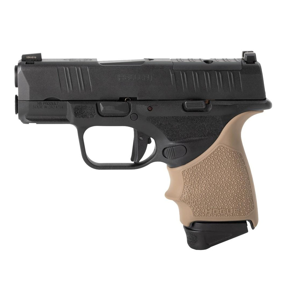 Hogue HandAll Beavertail Grip Sleeve for Springfield Hellcat - FDE