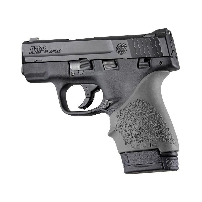 Hogue HandAll Beavertail Grip Sleeve for S&W M&P Shield and Ruger LC9 in Slate Grey