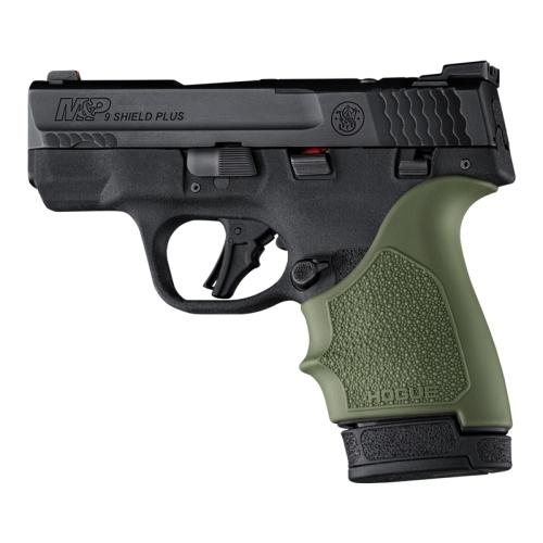 Hogue HandAll Beavertail Grip Sleeve for S&W M&P 9 Shield Plus OD Green