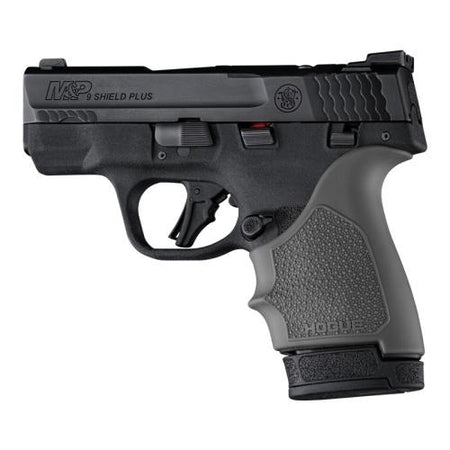 Hogue HandAll Beavertail Grip Sleeve for S&W M&P 9 Shield Plus Slate Grey