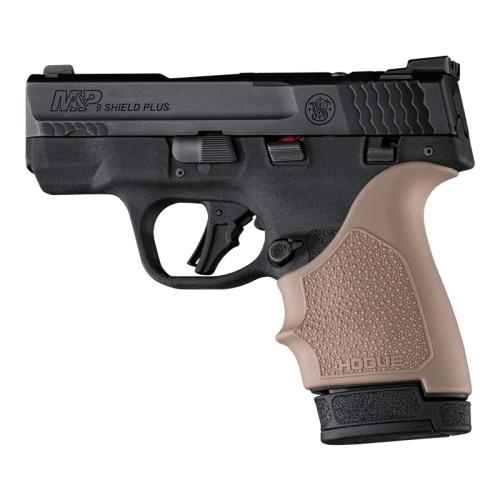Hogue HandAll Beavertail Grip Sleeve for S&W M&P 9 Shield Plus - FDE