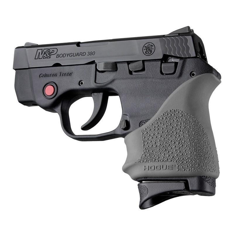 Hogue HandAll Beavertail Grip Sleeve for S&W Bodyguard 380/Taurus TCP & Spectrum - Slate Grey