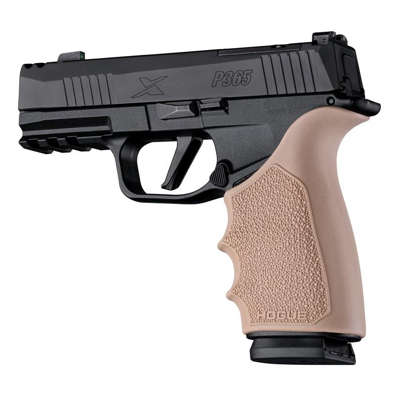 Hogue HandAll Beavertail Grip Sleeve for Sig Sauer P365 XMacro – FDE
