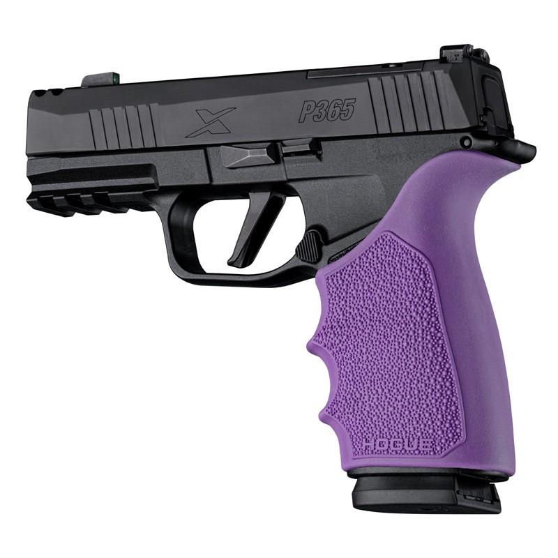 Hogue HandAll Beavertail Grip Sleeve for Sig Sauer P365 XMacro Purple