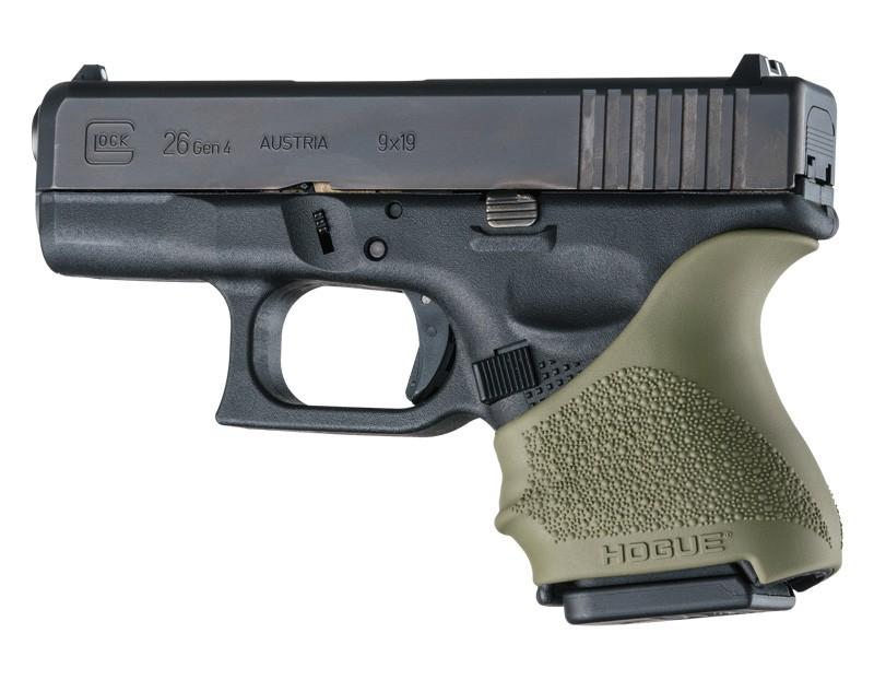 Hogue HandAll Beavertail Grip Sleeve for Glock 26/27 OD Green