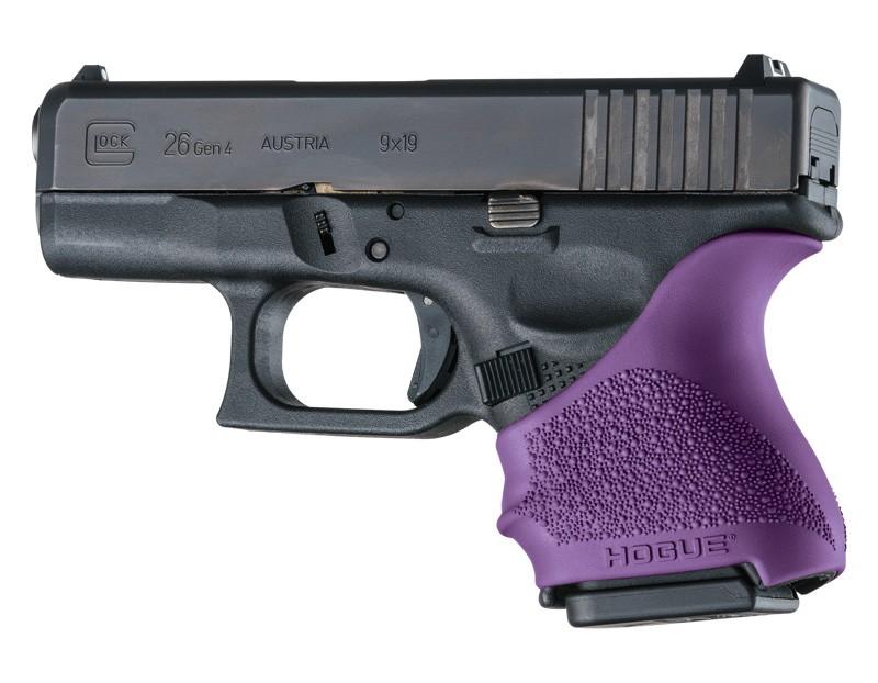 Hogue HandAll Beavertail Grip Sleeve for Glock 26/27 Purple