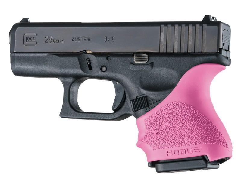 Hogue HandAll Beavertail Grip Sleeve for Glock 26/27 Pink