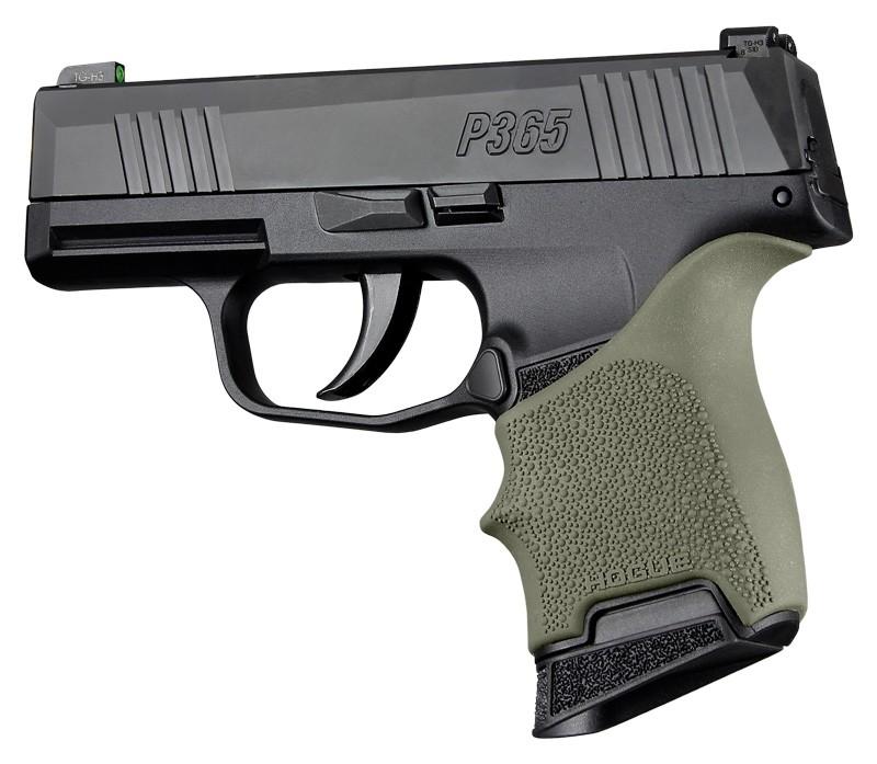 Hogue HandAll Beavertail Grip Sleeve for Sig Sauer P365 OD Green