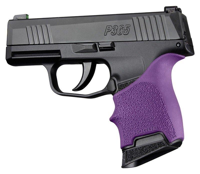 Hogue HandAll Beavertail Grip Sleeve for Sig Sauer P365 Purple