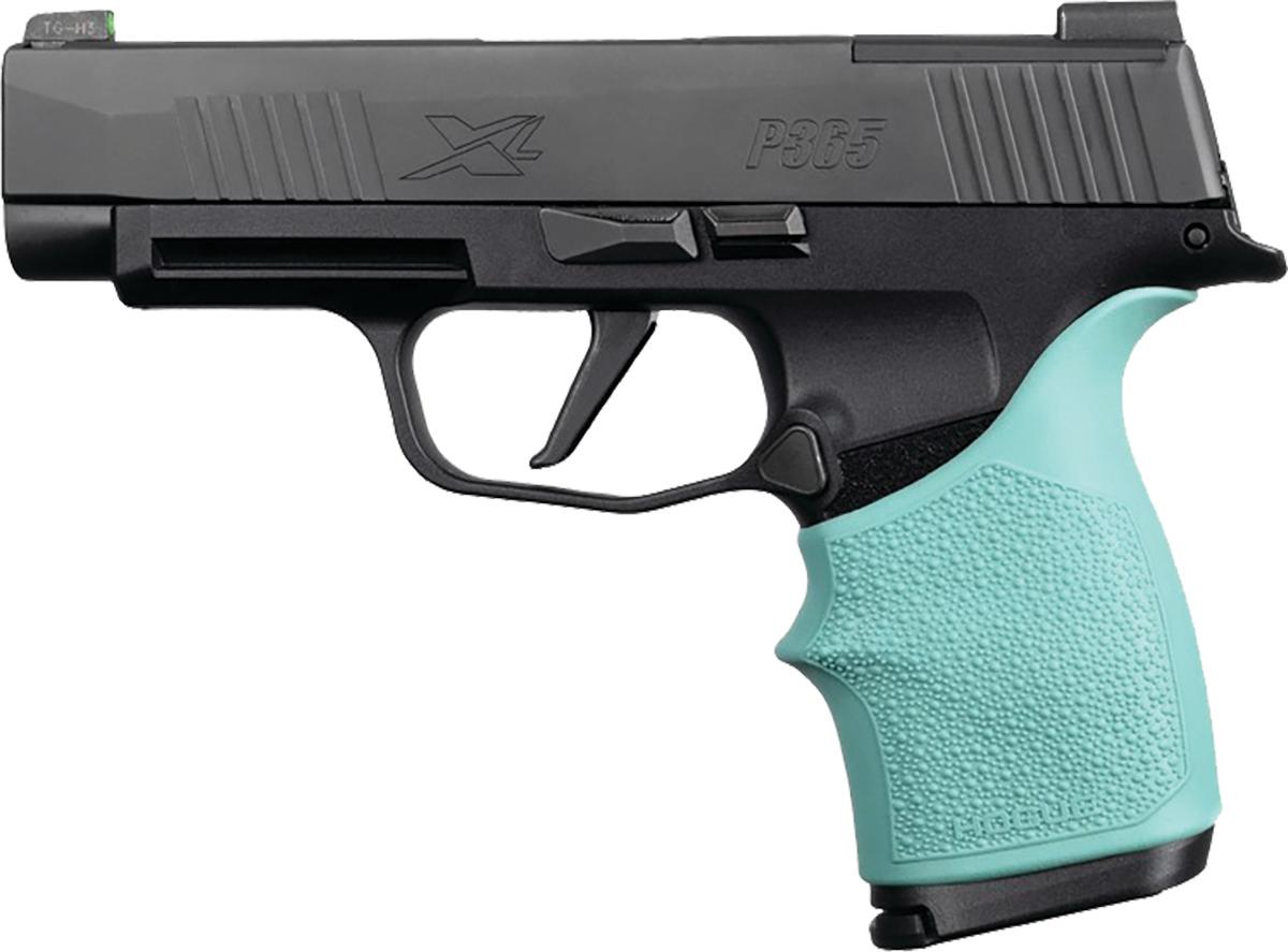 Hogue HandAll Beavertail Grip Sleeve for SIG Sauer P365XL - Aqua