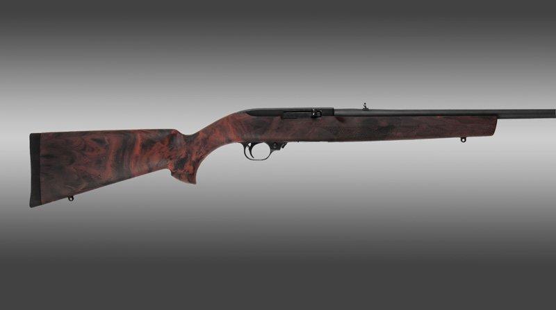 Hogue Ruger 10-22 .920" Barrel OverMolded Rubber Stock Red Lava
