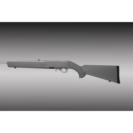 Hogue Rubber Overmolded Stock Standard Barrel Channel for Ruger 10-22 - Slate Grey