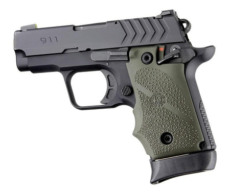 Hogue Ambi Safety Rubber Grip for Springfield Armory 911 .380 OD Green