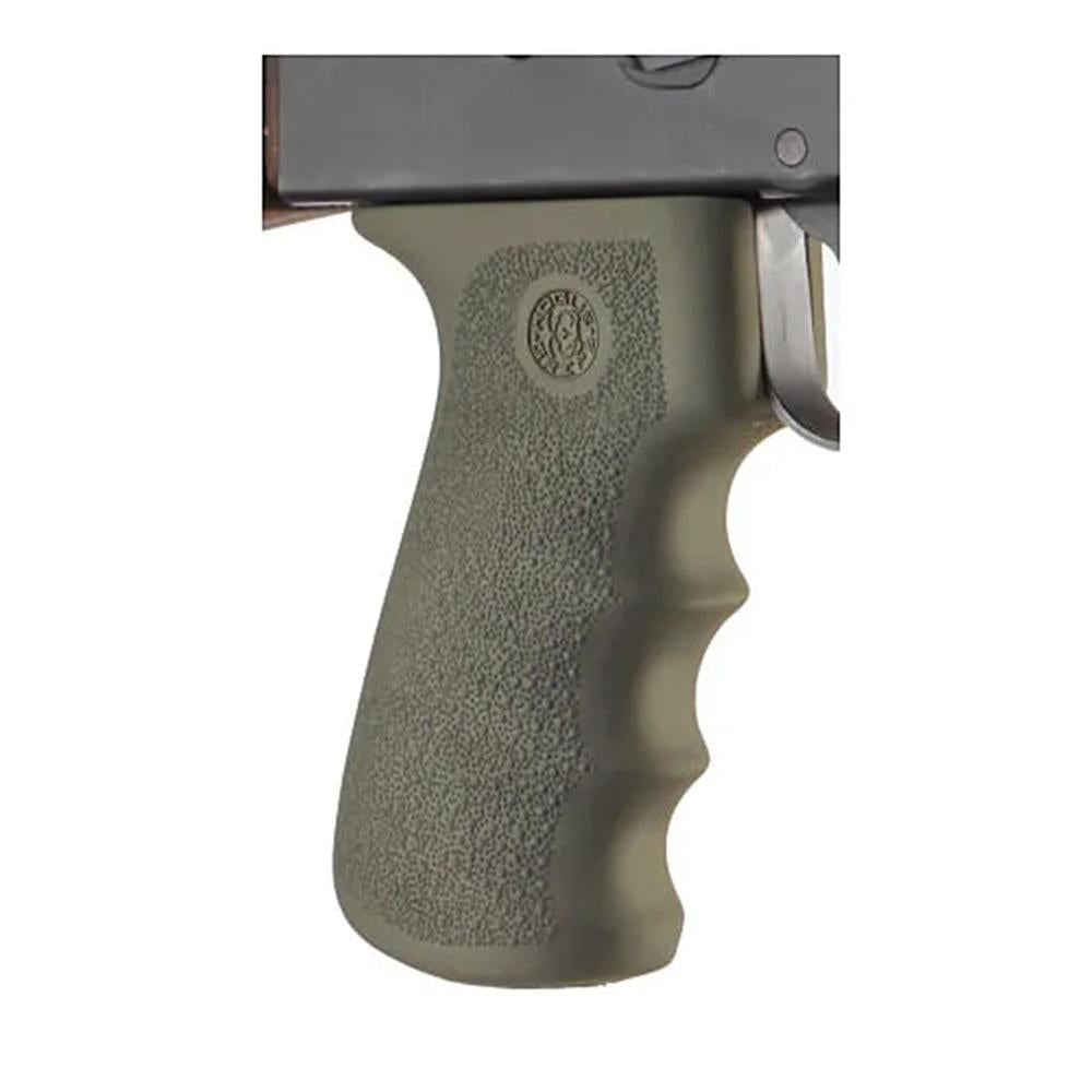 Hogue AK-47/AK-74 Rubber Overmolded Grip with Finger Grooves - OD Green