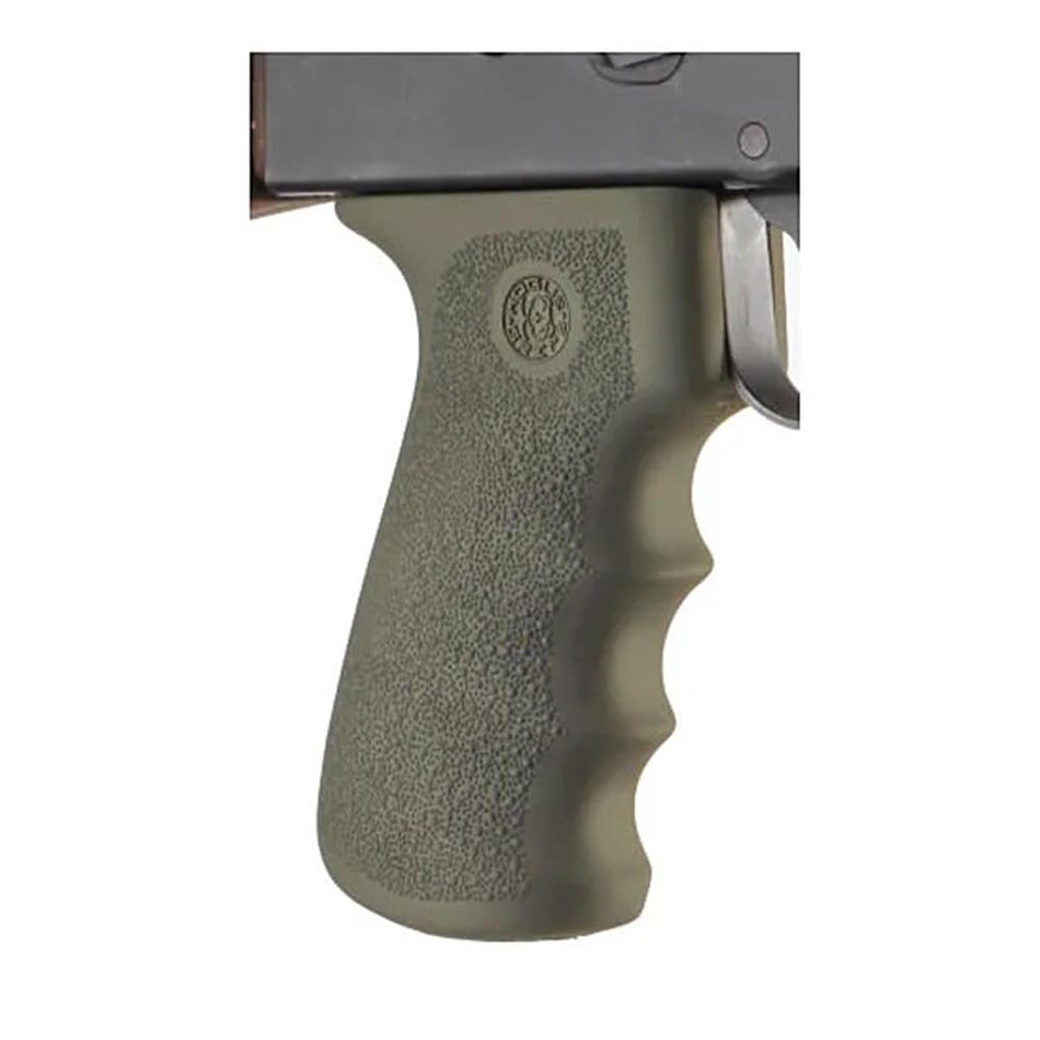 Hogue AK-47/AK-74 Rubber Overmolded Grip with Finger Grooves - OD Green