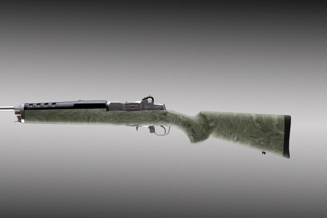 Hogue OverMolded Stock for Ruger Mini-14/30 Post-180 Serial - Ghillie Green