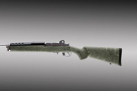 Hogue OverMolded Stock for Ruger Mini-14/30 Post-180 Serial - Ghillie Green