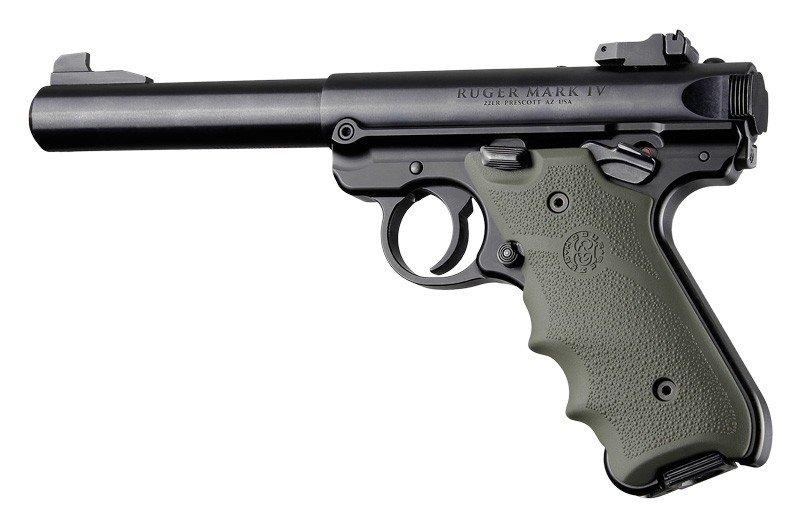 Ruger MKIV OD Green Rubber Grip with Finger Grooves