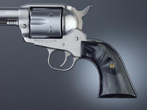 Hogue Ruger Blackhawk/Vaquero Black Pearl Cowboy Action Grip Panels