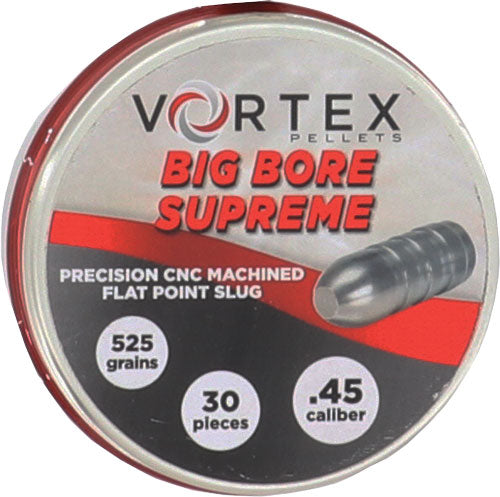 Hatsan Vortex Big Bore Supreme .45 Cal 525gr Flat Point Air Gun Pellets 30 Per Tin