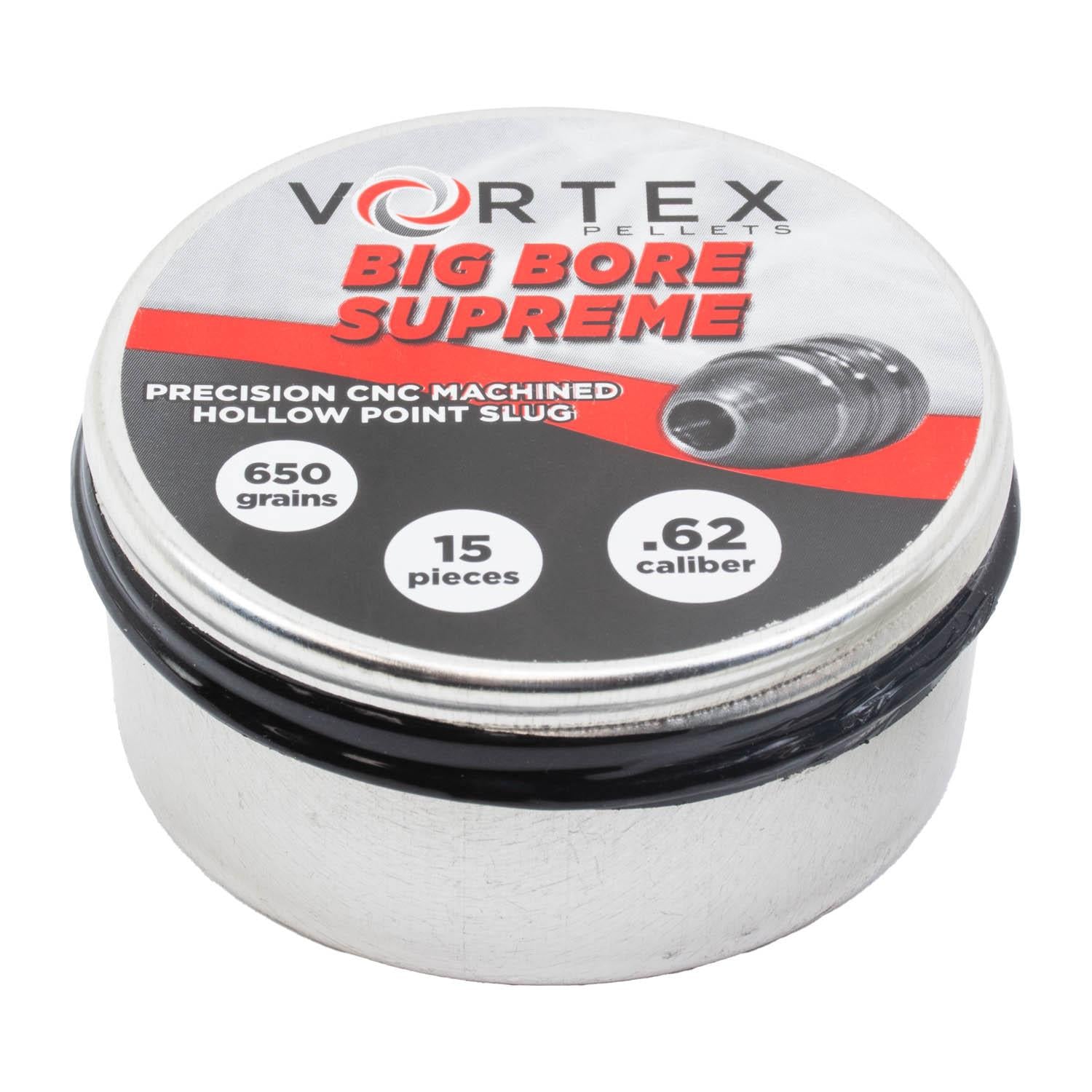 Vortex Big Bore Supreme Air Rifle Pellets .62 Cal 650 Grain 15-Count