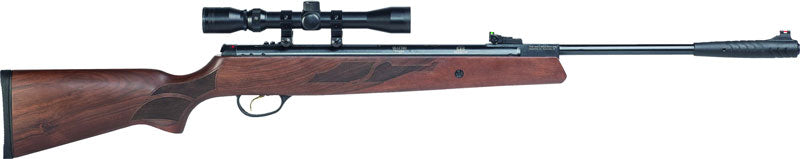 Hatsan Model 95 Spring Air Rifle Combo .22 with Optima 3-9x32 Scope Walnut