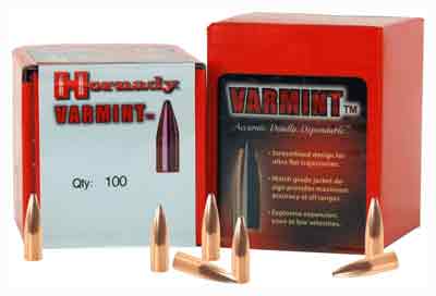 Hornady Traditional Varmint Bullets 22 Cal .224 45gr Hollow Point 100/Box