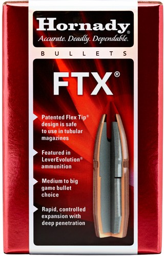 Hornady 30 Cal .308 135gr FTX InterLock Bullets 100PK
