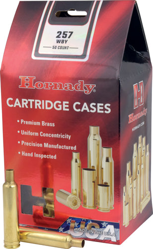 Hornady Unprimed .257 WBY Mag Reloading Brass 50 Pack