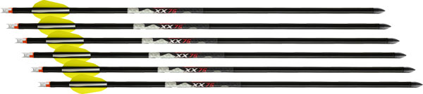 Wicked Ridge XX75 20" Aluminum Crossbow Arrow Alpha Nock 6-Pack