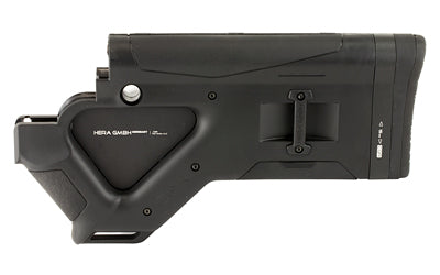 Hera USA CQR Stock California Compliant, AR-15 Mil-Spec and DPMS 308 GII, Integrated Grip, Black 12.12CA