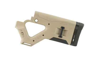 Hera USA CQR Fixed Stock for AR-15 and DPMS 308 GII, Integrated Pistol Grip, Mil-Spec, Tan 12.13