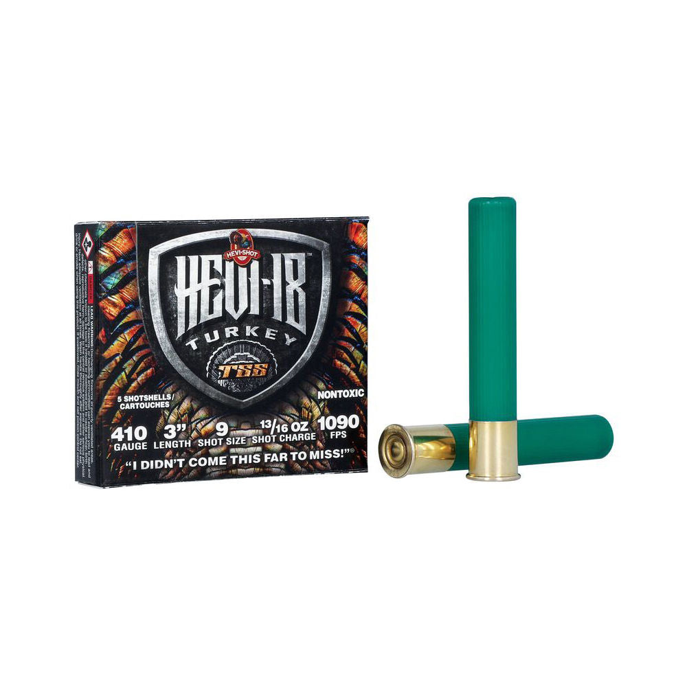 HEVI-Shot HS1009 HEVI-18 TSS Turkey .410 Bore 3" 13/16oz 9 Shot 1090 fps