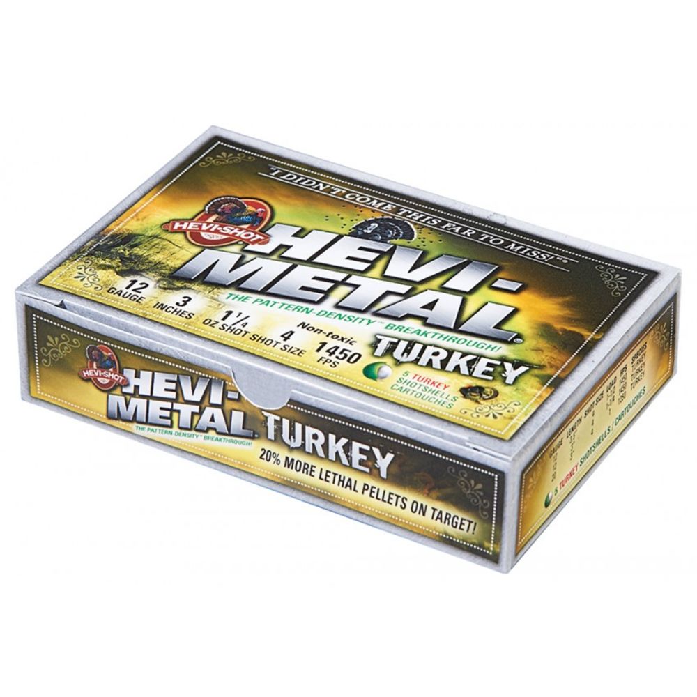 HEVI-Shot HS30045   12 Gauge 3" 1-1/4oz 4 Shot 1450 FPS.