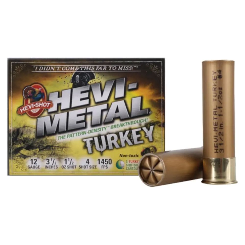 HEVI-Shot HS33345 HEVI-Metal Turkey 12 Gauge 3.5" 1-1/2oz 4/6 Shot 1450 fps
