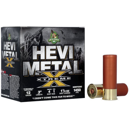 HEVI-Shot HS38122 HEVI-Metal Extreme 12 Gauge 3" 1-1/4oz 4/1 Shot 1450 fps