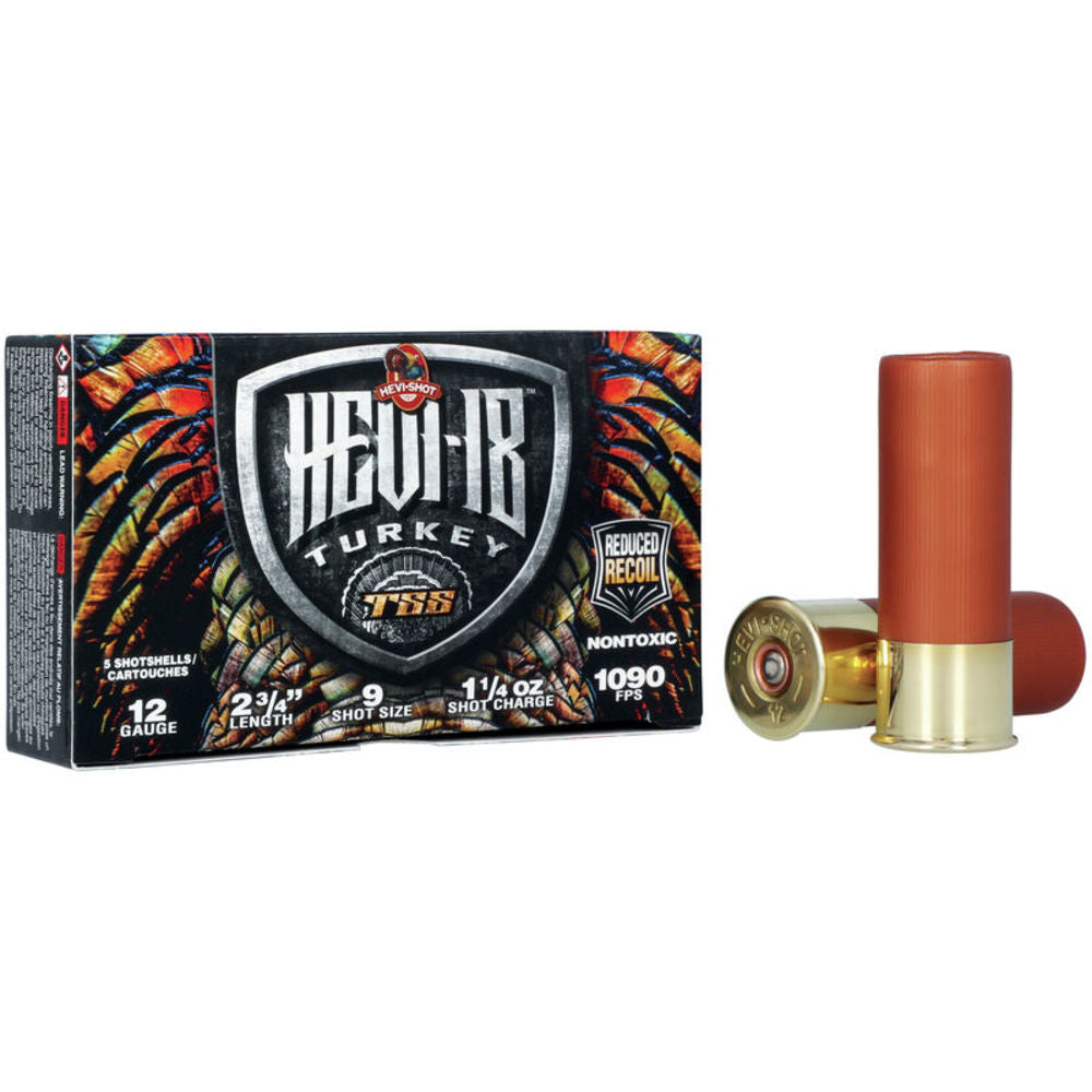 HEVI-Shot HS4109 HEVI-18 TSS Turkey 12 Gauge 2.75" 1-1/4oz 9 Shot 1090 fps