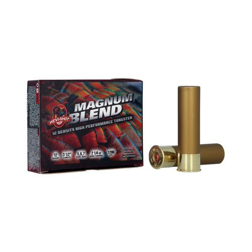 HEVI-Shot HS41205 Magnum Blend Turkey 12 Gauge 3.5" 21/4oz 5/6/7 Shot 1200 fps